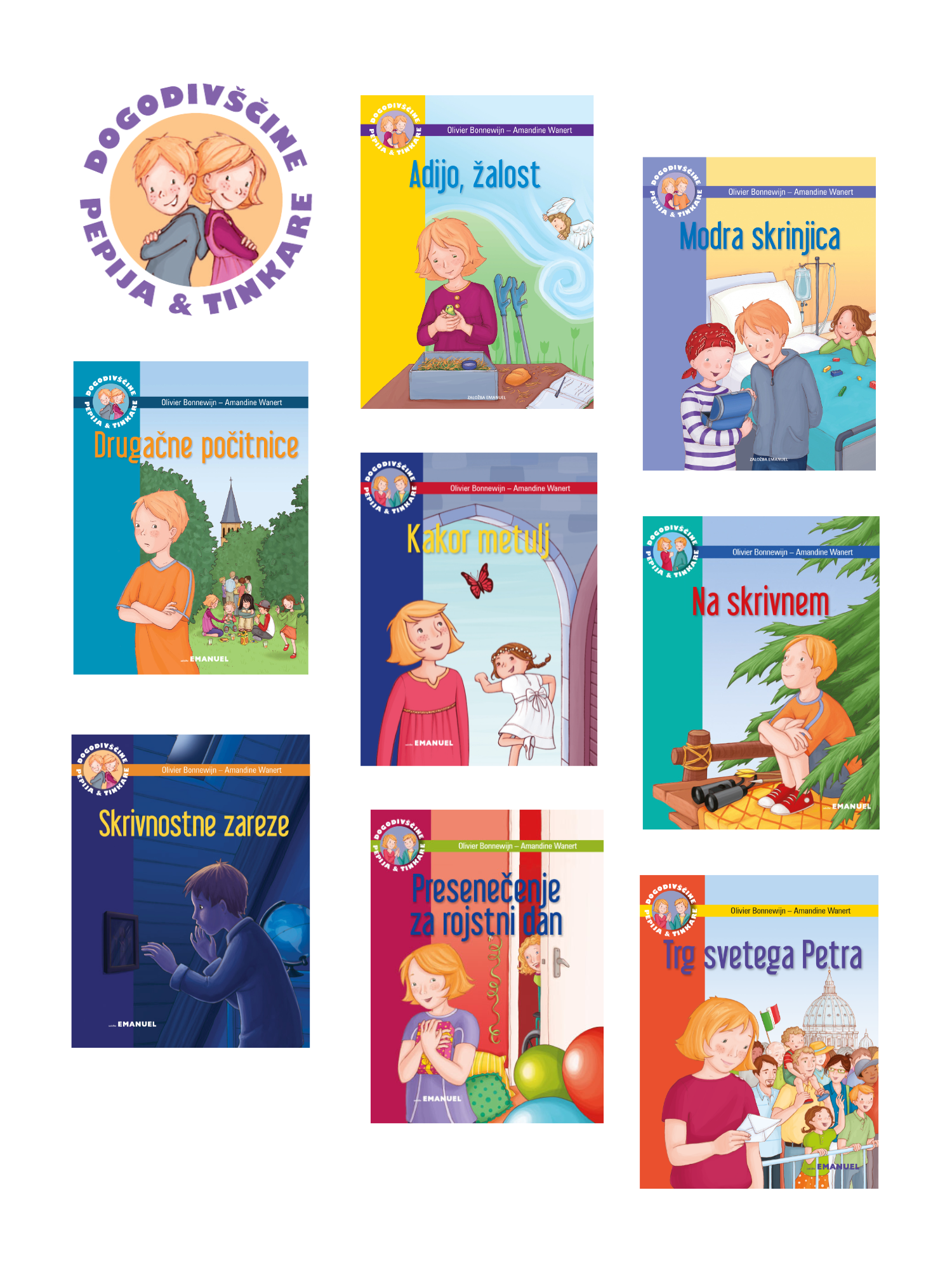 Dogodivščine Pepija in Tinkare - komplet knjižic (6.-13. knjiga)