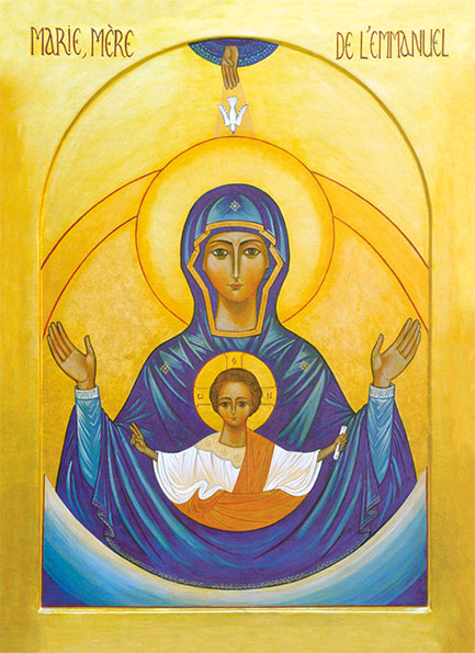 Ikona: Marija, mati Emanuela