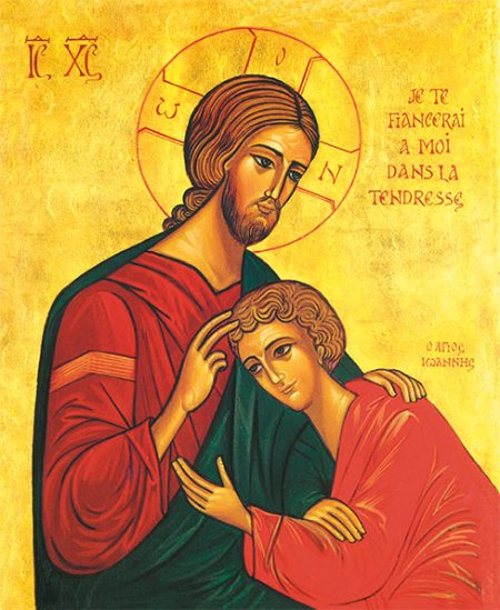 Ikona: Jezus in sveti Janez