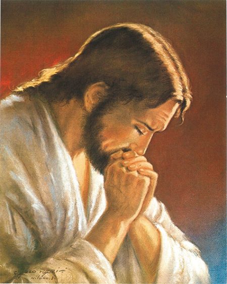 Ikona: Kristus v molitvi